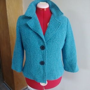 CAbi blue boucle jacket